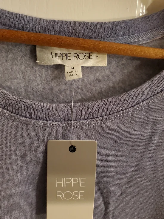 Hippie Rose Dusty Lavender Short Sleeve Tee Dress - Picture 2 of 4